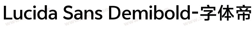 Lucida Sans Demibold字体转换
